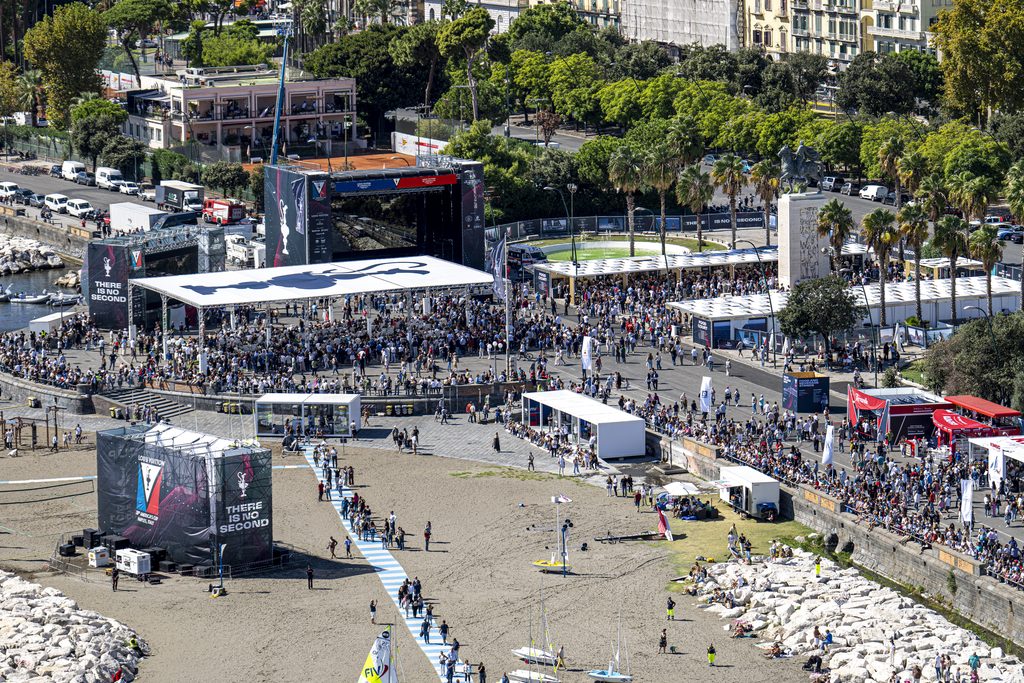 Crowds at Race Village