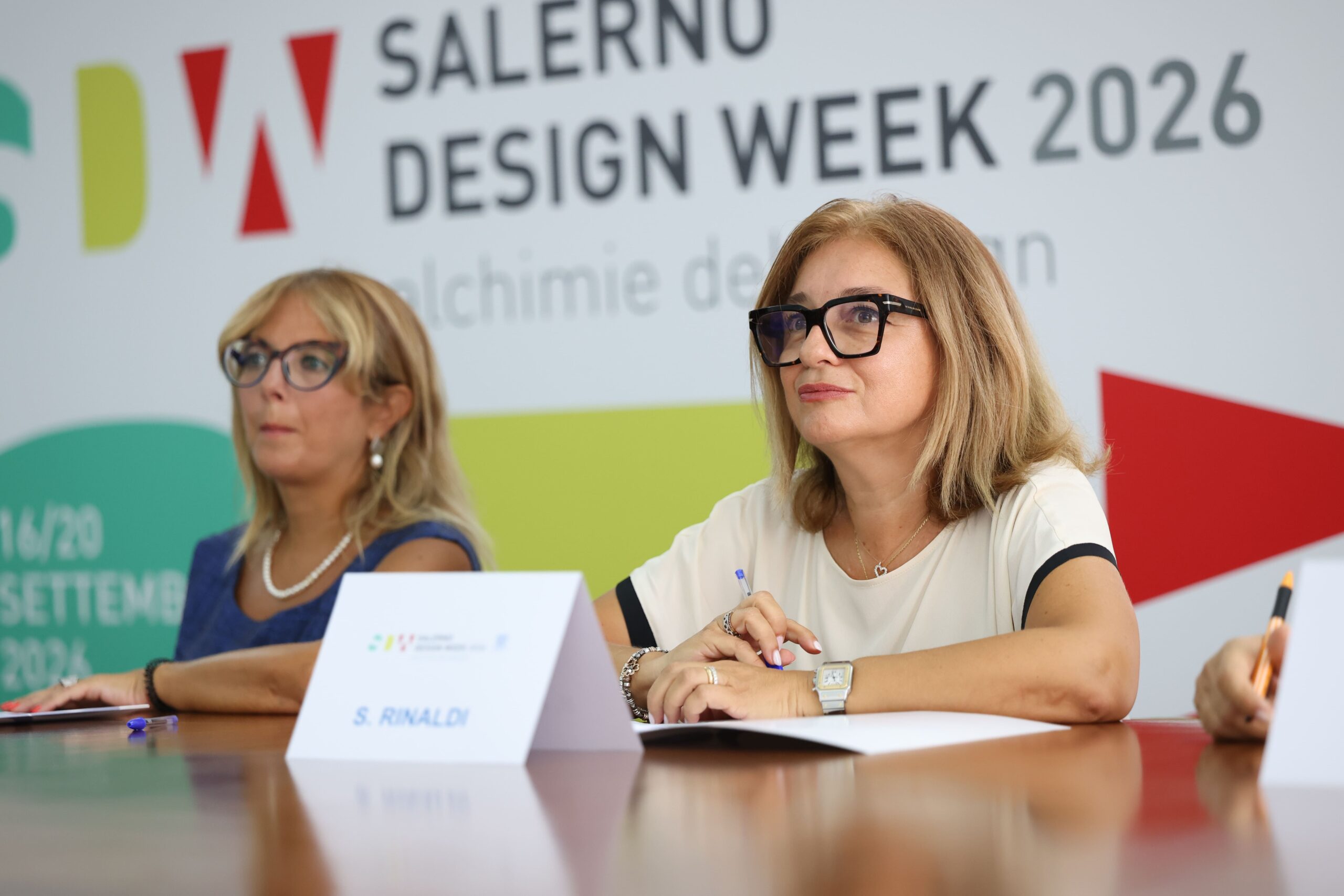A dx Stefania Rinaldi, Vicepresidente di Confindustria Salerno con delega al Made in Italy e Internazionalizzazione