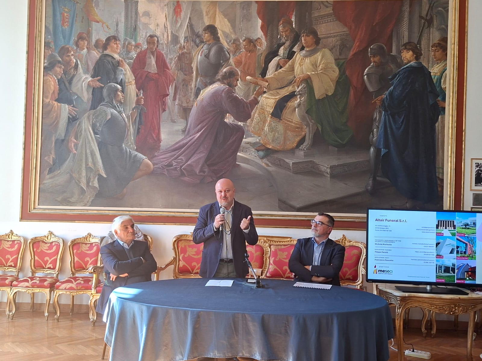 Cava de' Tirreni_Conferenza stampa Metellia su lavori al cimitero